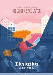 plakat z dziewczynką czytającą książkę